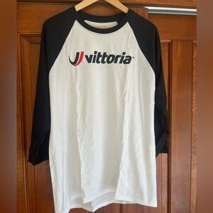 Hanes X-Temp Black and White baseball style T-Shirt